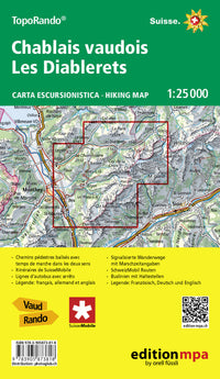 TopoRando Chablais vaudois / Les Diablerets 1:25,000