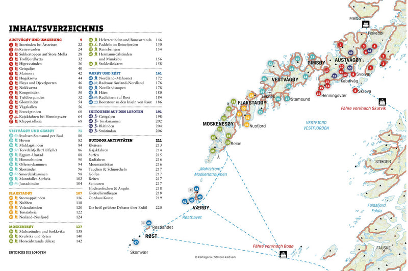 Travel guide to Lofoten - 50 Outdoor Highlights on the Beautiful Islands of the World