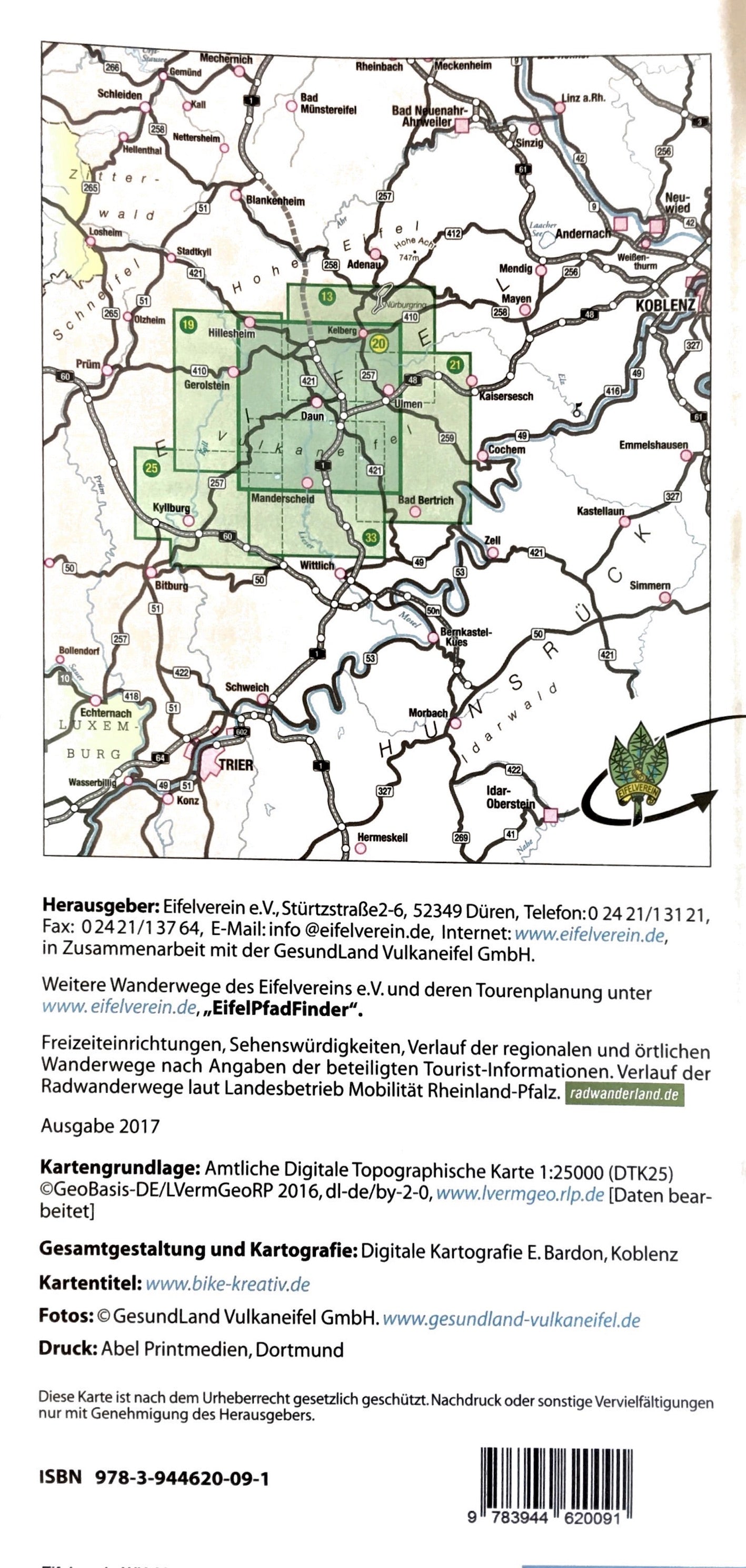 Wandelkaart Daun Rund um die Maare 1:25.000 (20)