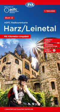Fietskaart ADFC Radtourenkarte 12 Harz/Leinetal 1:150.000