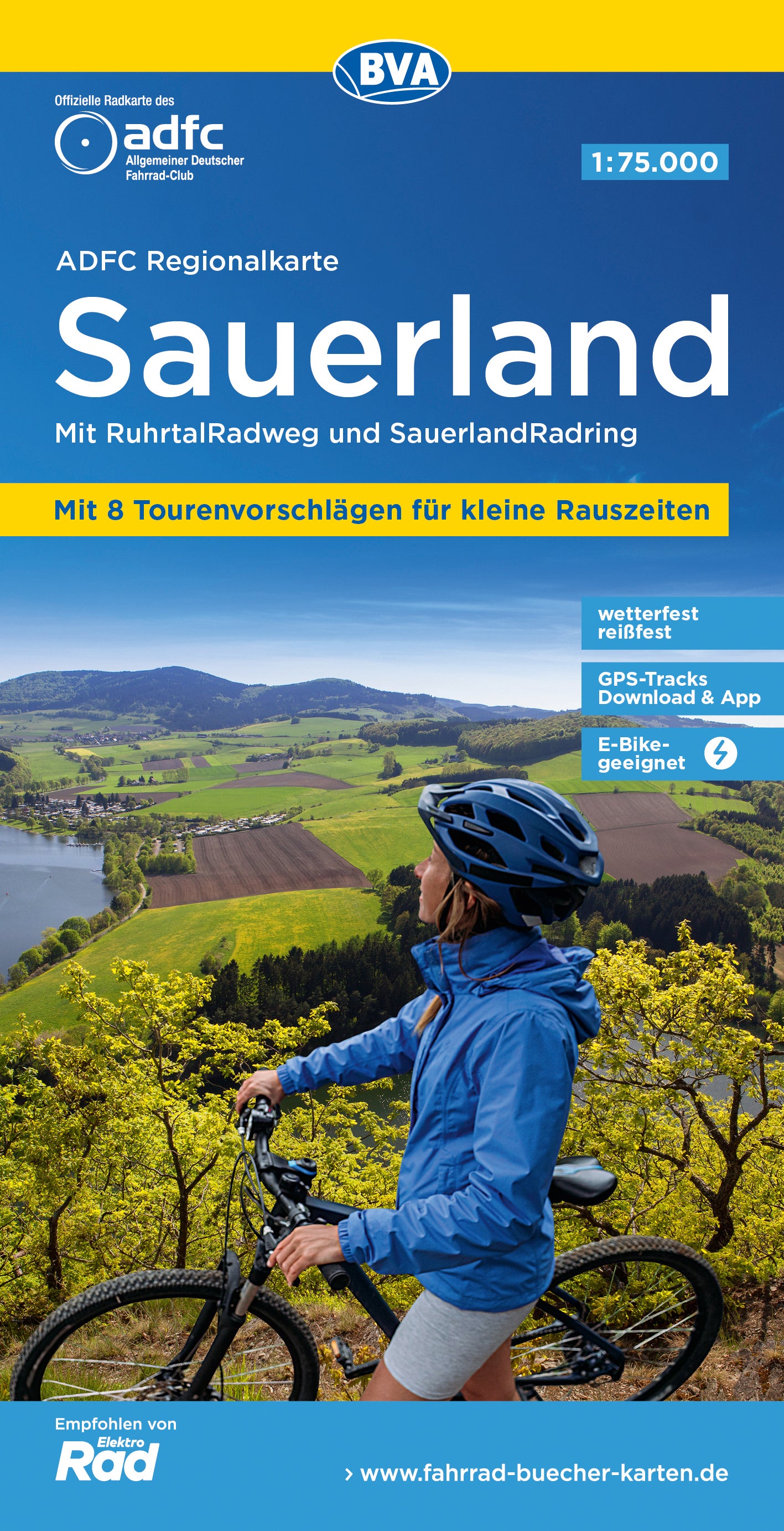 BVA-ADFC Regionalkarte Sauerland 1:75,000 (2019) 