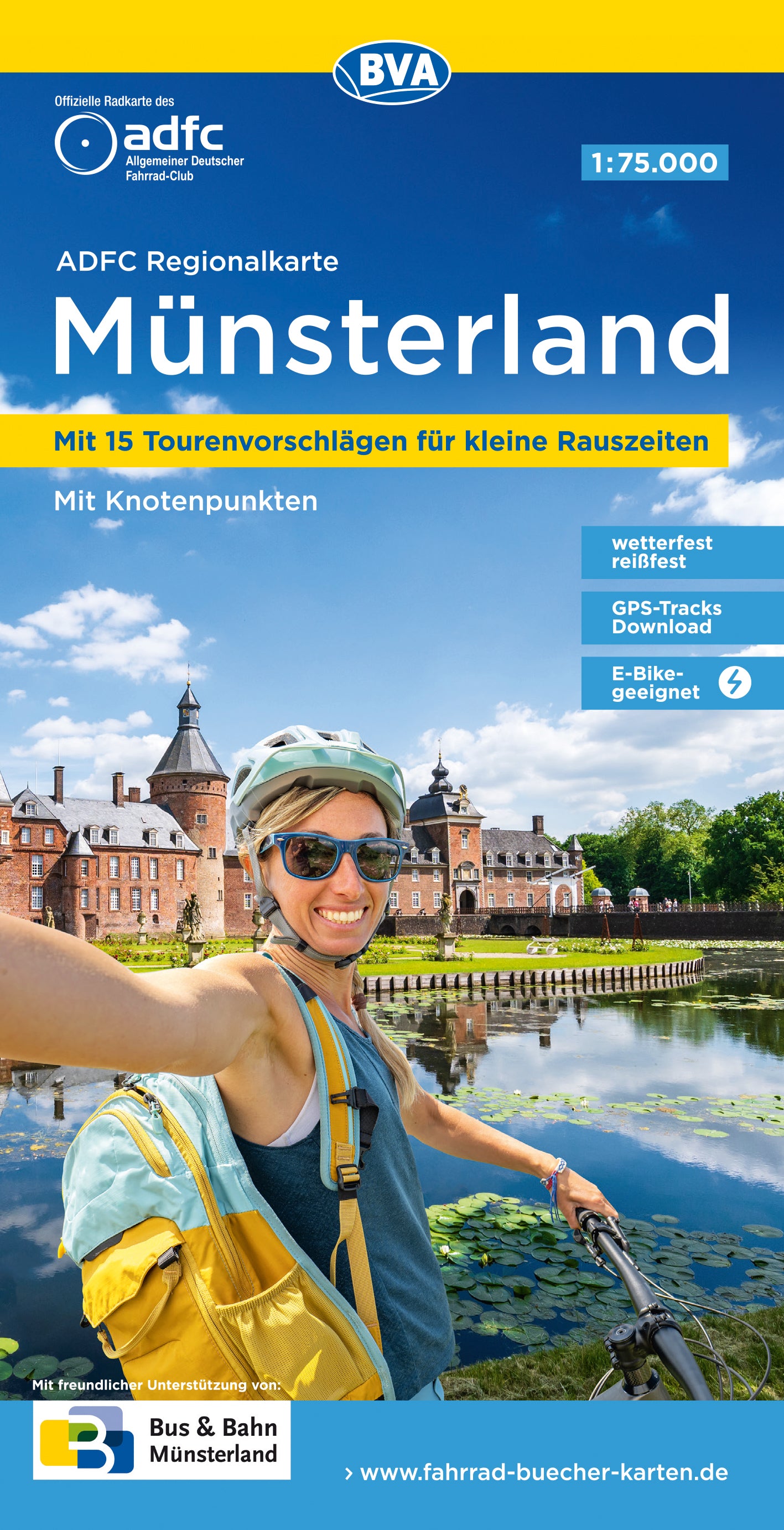 ADFC Regionalkarte Münsterland 1:75.000