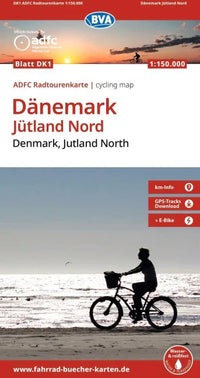 Fietskaart Dänemark Jütland Nord Blatt DK1