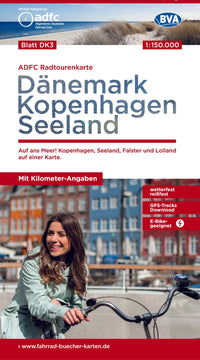 Cycling map Dänemark Copenhagen/Seeland/Lolland Blatt DK3