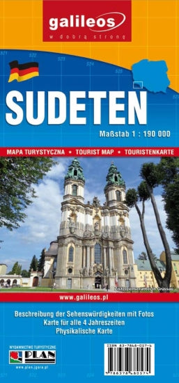 Tourist map Sudeten 1:190,000