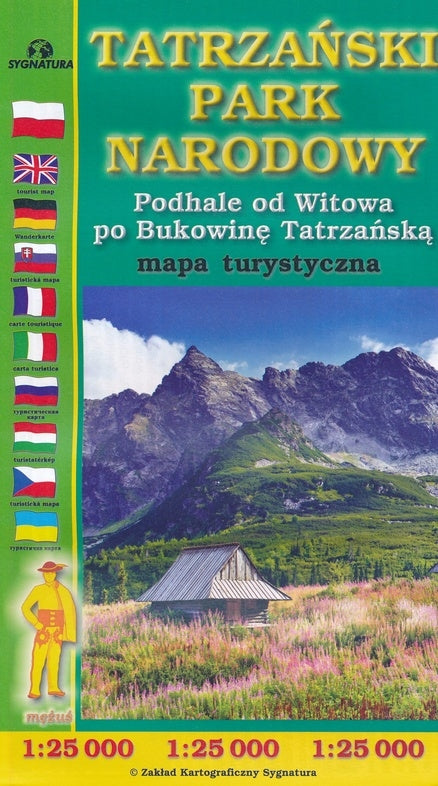 Tourist map Tatra National Park 1:25,000