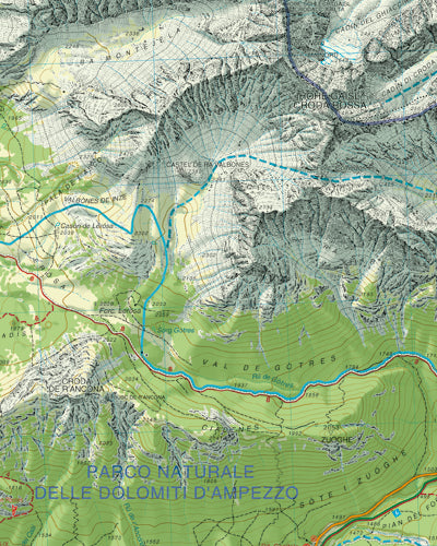 Wandelkaart Dolomiten Blad 03 - Cortina d'Ampezzo 1:25.000 2022