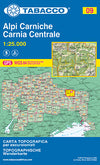 Wandelkaart Dolomiten Blad 09 - Alpi Carnische / Carnia Centrale (GPS)