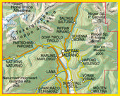 Wandelkaart Dolomiten Blad 011 - Meran und Umgebung 1:25.000 (GPS) 2018