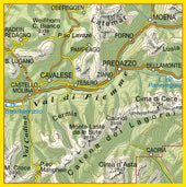 Wandelkaart Dolomiten Blad 014 - Val di Fiemme (GPS)
