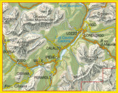 Wandelkaart Dolomiten Blad 016 - Dolomiti del Centro Cadore (GPS) 2015