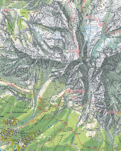 Wandelkaart Dolomiten Blad 016 - Dolomiti del Centro Cadore (GPS) 2015