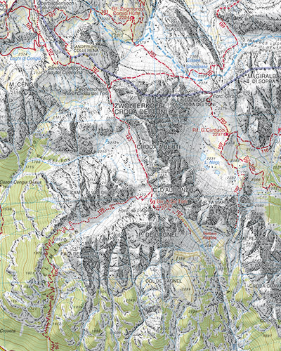 Wandelkaart Dolomiten Blad 017 - Dolomiti di Auronzo e del Comelico (2018)