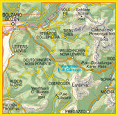 Wandelkaart Dolomiten Blad 029 - Schlern-Rosengarten/Sciliar-Catinaccio-Latemar (GPS) 2017