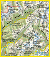 Hiking map Dolomiten Blad 035 - Ahrntal-Rieseferner Gruppe/ Valle Aurina (GPS)