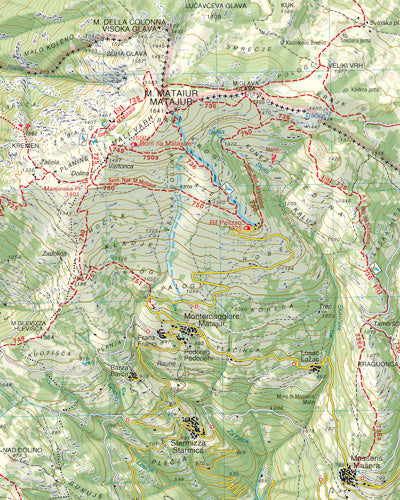 Dolomiten hiking map Sheet 041 - Valli del Natisone / Cividale del Friuli (GPS)