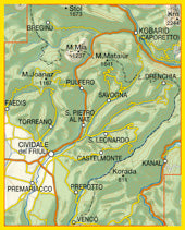 Wandelkaart Dolomiten Blad 041 - Valli del Natisone / Cividale del Friuli  (GPS)