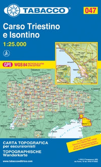 Wandelkaart Blad 047 Carso Triestino e Isontino 1:25.000 (2016)