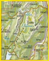 Wandelkaart Tabacco Blad 055 - Valle del Sarca/ Arco - Riva del Garda (GPS)