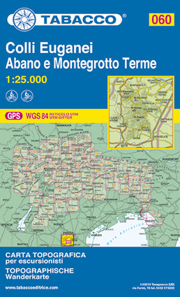 Walking and cycling map Colli Euganei Blad 060 / 1:25,000 (GPS)