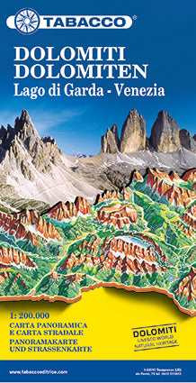 Road map Dolomiti / Dolomites 1:200,000 (2015)