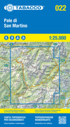 Wandelkaart Dolomiten Blad 022  - Pale di San Martino 1:25.000