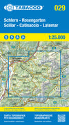 Wandelkaart Dolomiten Blad 029 - Schlern-Rosengarten/Sciliar-Catinaccio-Latemar