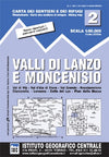 Hiking map Italian Alps Sheet 2 - Valli di Lanzo E Moncenisio 1:50,000