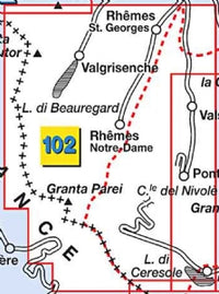 Hiking map Italian Alps Sheet 102 - Valsavarenche 1:25,000
