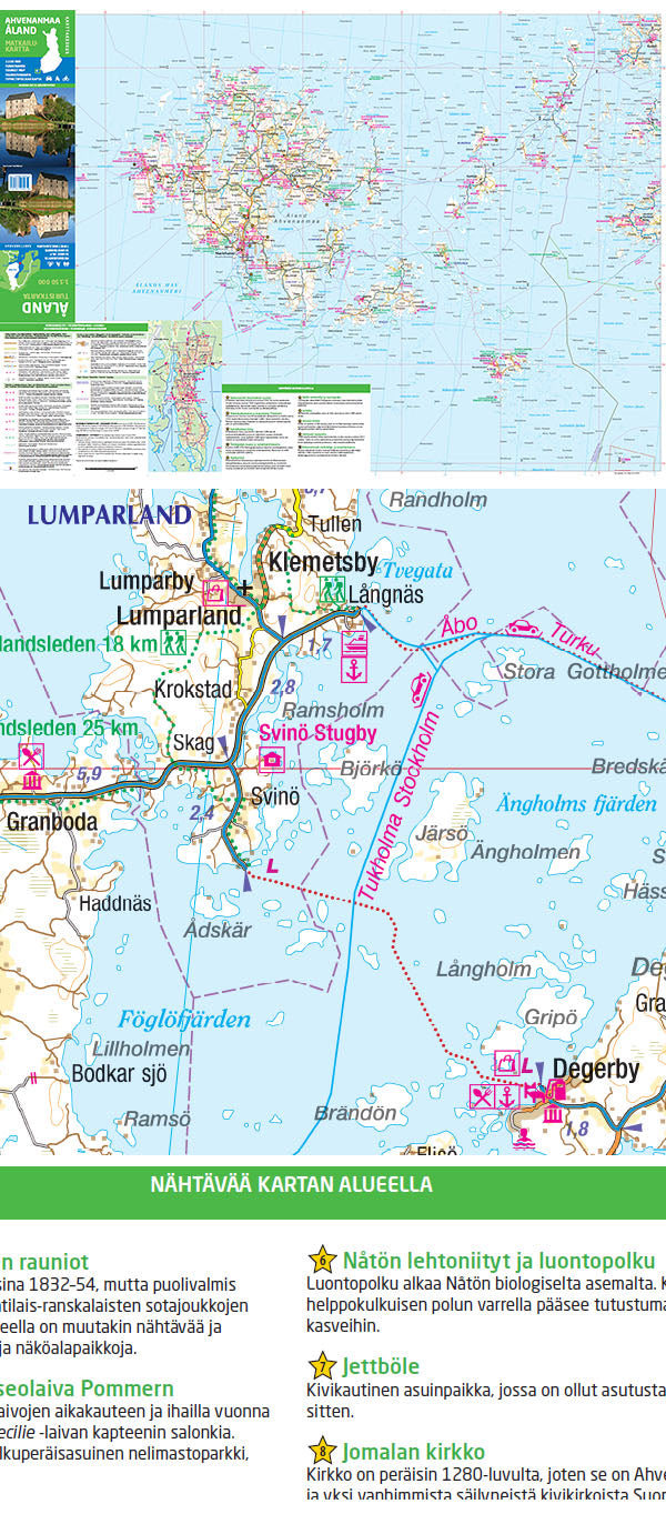 Tourist map Åland/Ahvenanmaa 1:150,000 (2014)