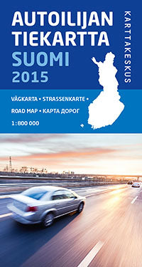 Wegenkaart Autoilijan /Tiekartta Suomi/Finland 1:800.000 (2015)