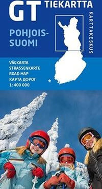 Road map Northern Finland 1:400,000 (2018)