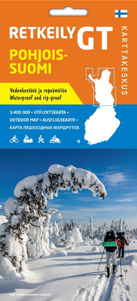 Fietskaart GT Retkeily Noord Finland  Pohjois-Suomi 1:400.000