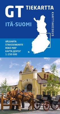 Road map Itä-Suomi/Eastern Finland 1:250,000 (2018)