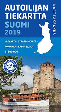 Wegenkaart Autoilijan /Tiekartta Suomi/Finland 1:800.000 (2019)