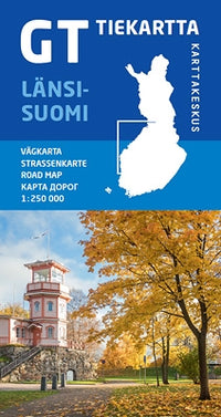 Wegenkaart West Finland (LÃ¤nsi Suomi) 1:250.000 (2018)