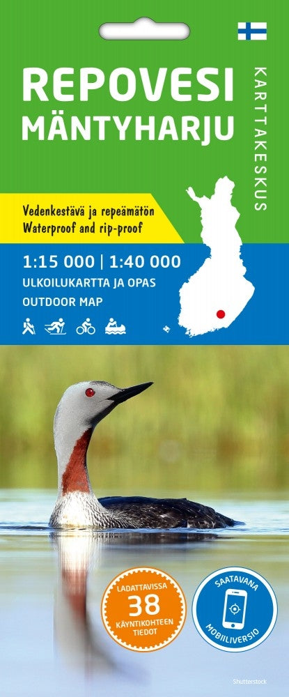 Outdoor Map Repovesi-Mäntyharju 1:15,000/1:40,000