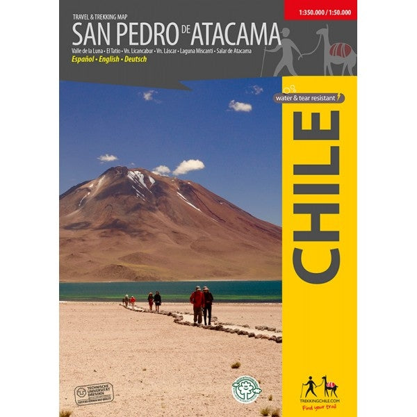 Travel &amp; Trekking Map San Pedro de Atacama 1:350,000 / 1:50,000