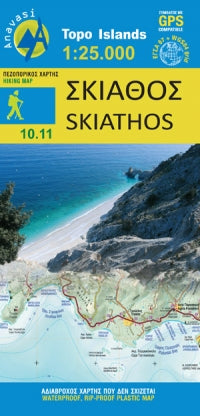 Hiking map Topo Islands Skiathos 1:25,000 (Sporades (10.11)