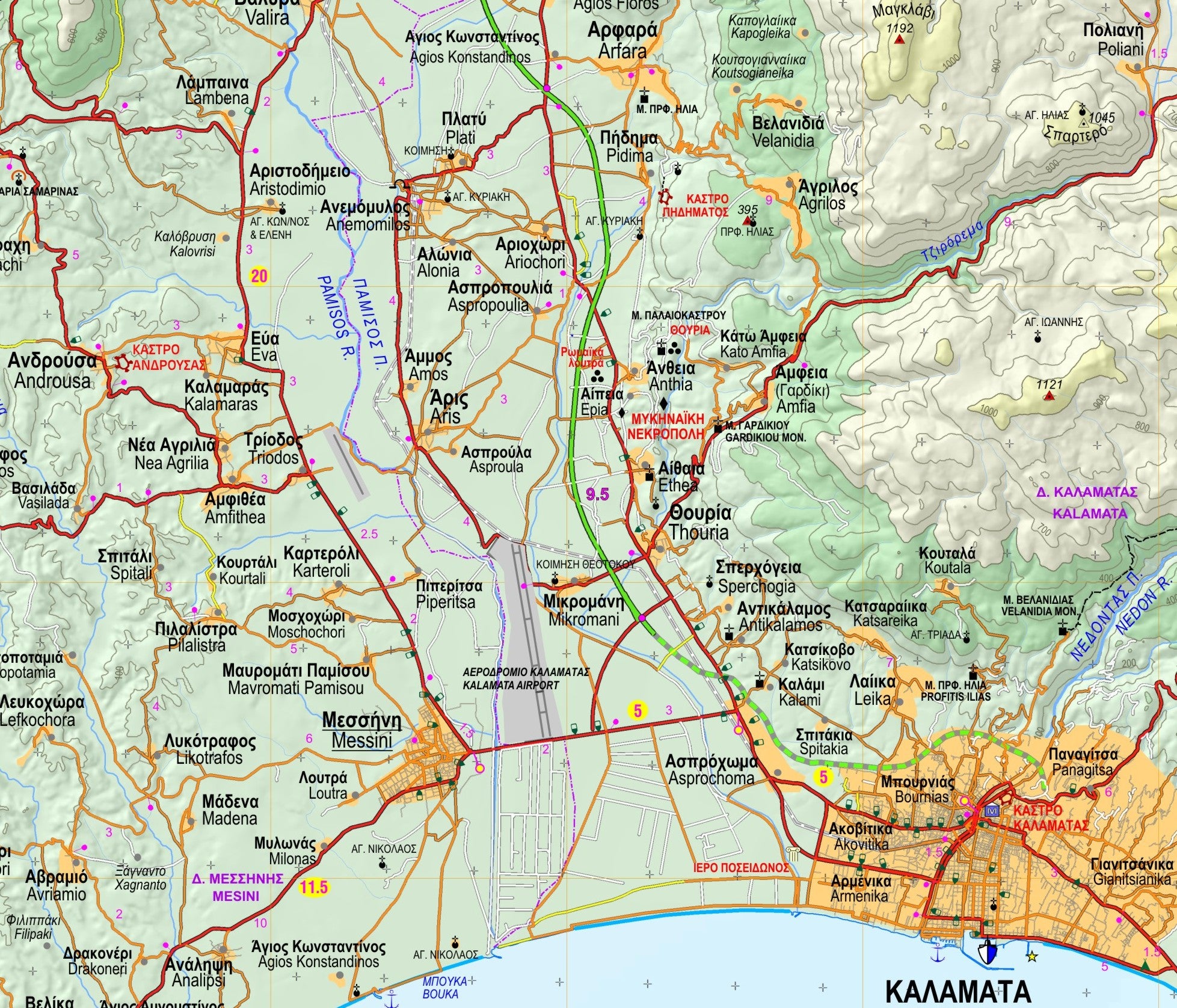 Topo100 Messinia (17) 1:80,000 (2015)