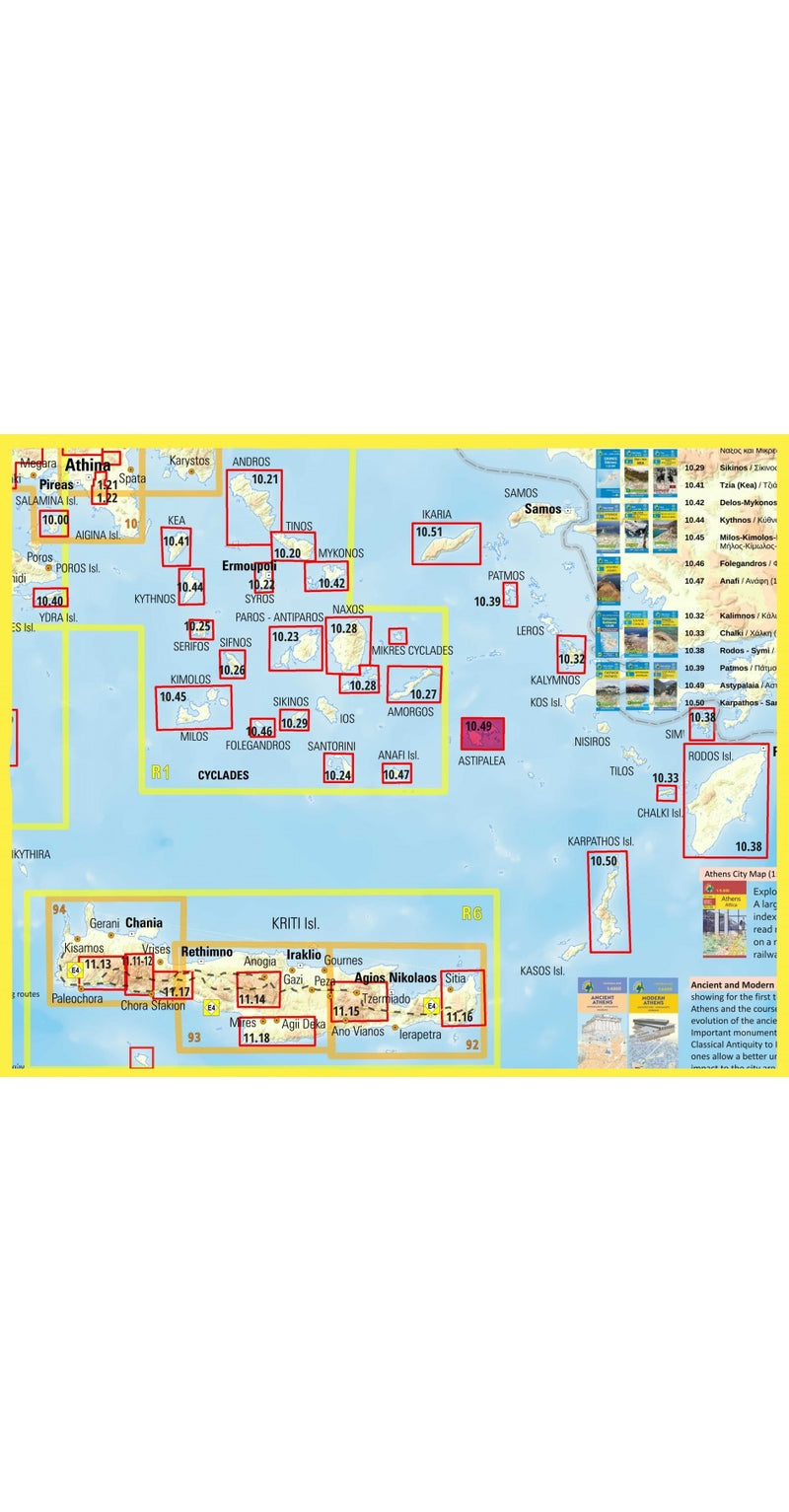 Toeristenkaart Topo Islands Astypalaia 1:35.000 (10.49)