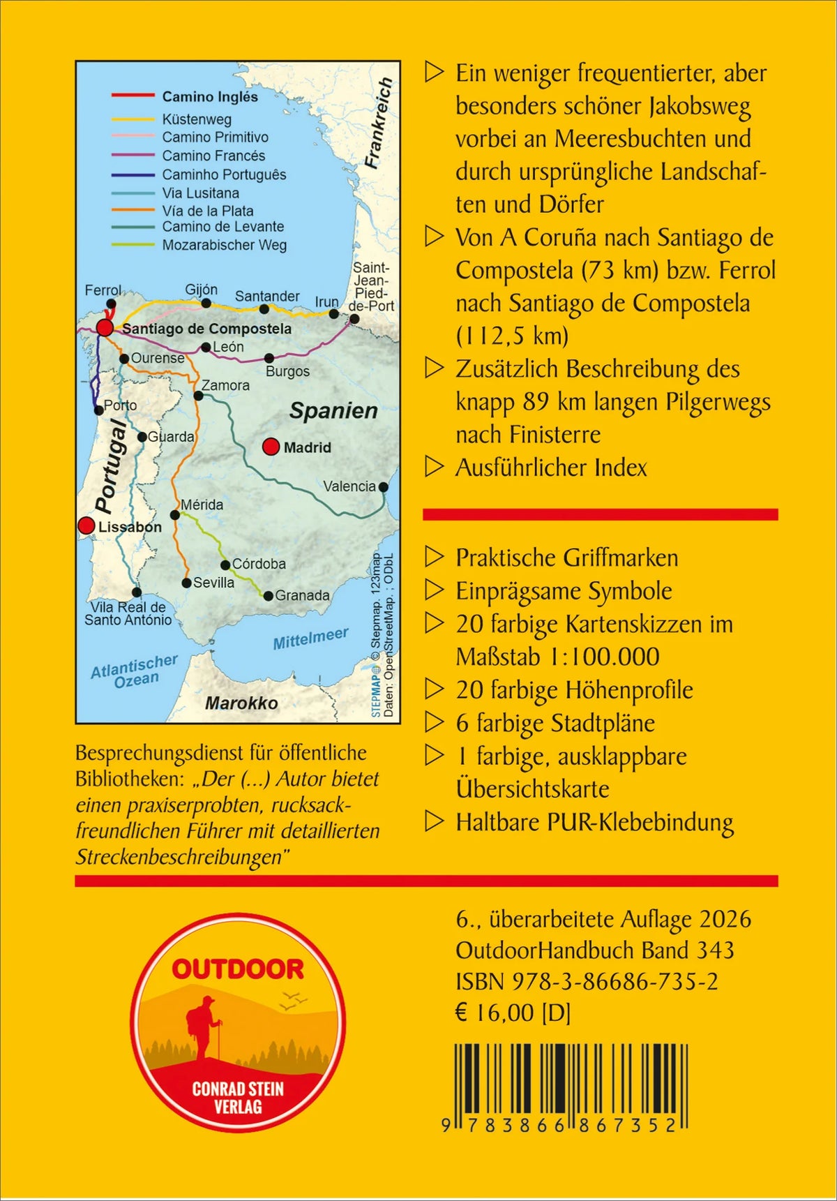 Walking guide Spain: Camino Inglés (343) 3.A 2021