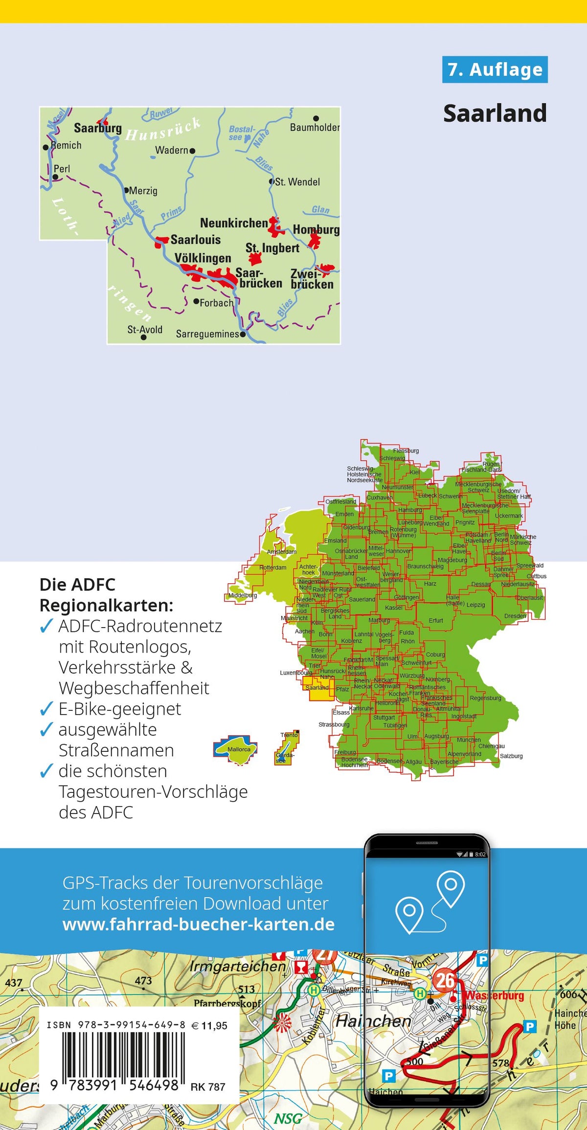 BVA Regionalkarte Saarland 1:75,000