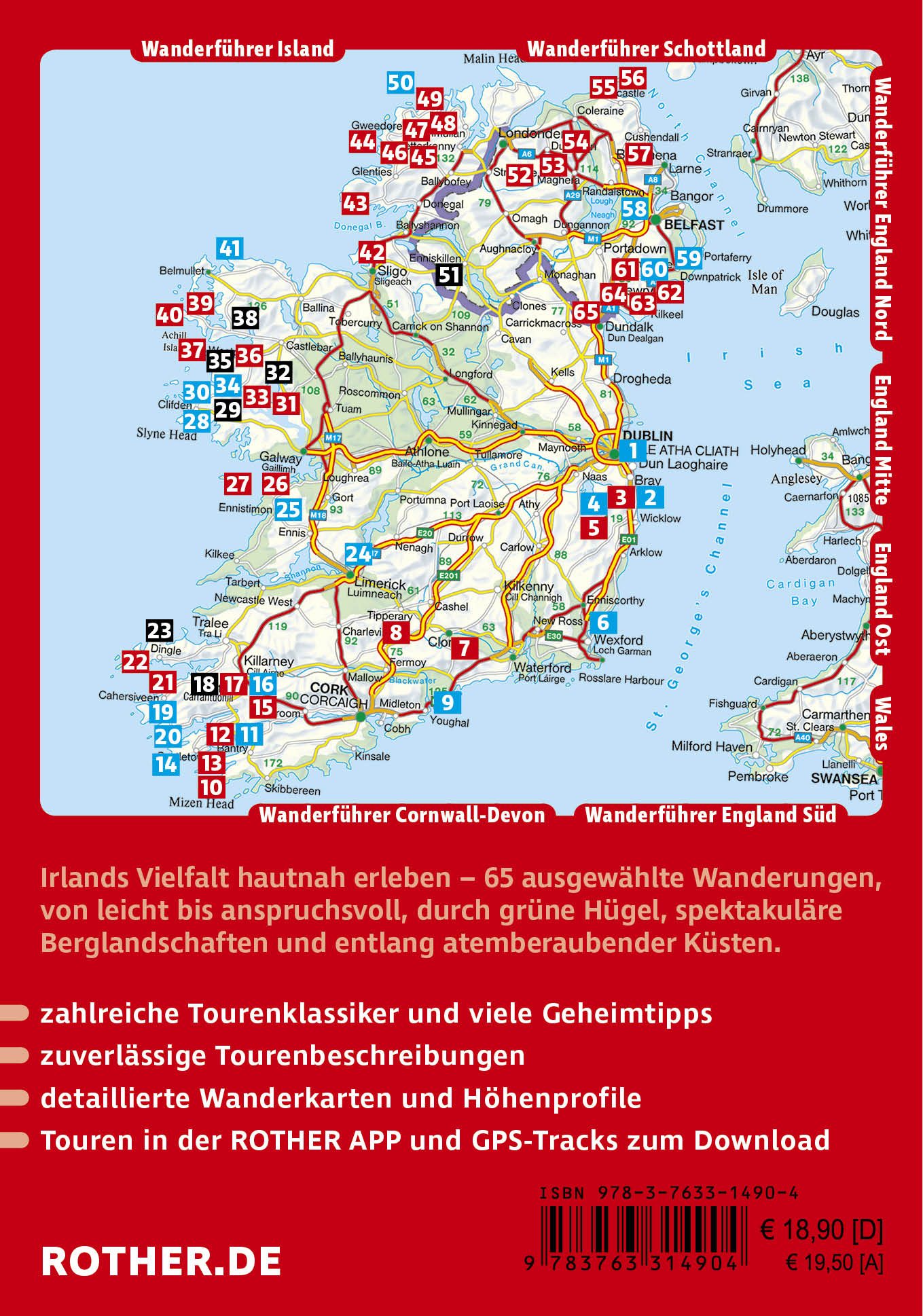 Rother Wanderführer Irland mit Nordirland - 65 Touren (8.A 2026)