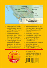 Wandelgids Kanada Südwesten- 30 Tageswanderungen (511)