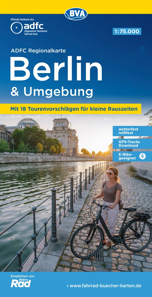 BVA-ADFC Regionalkarte Berlin & Umgebung 1:75.000