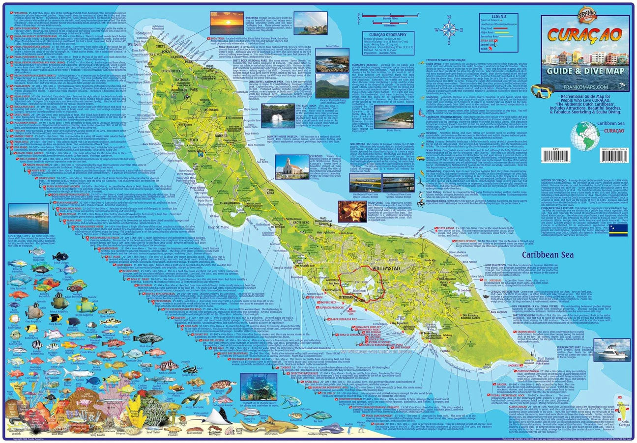 Curacao Guide &amp; Dive Map