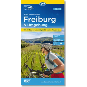 BVA-ADFC Regionalkarte Freiburg und Umgebung 1:75,000