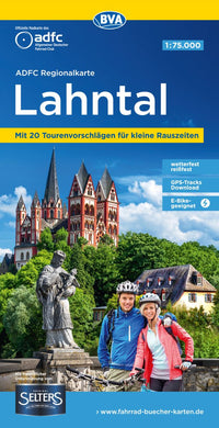 Cycling map ADFC-Regionalkarte Lahntal 1:75,000