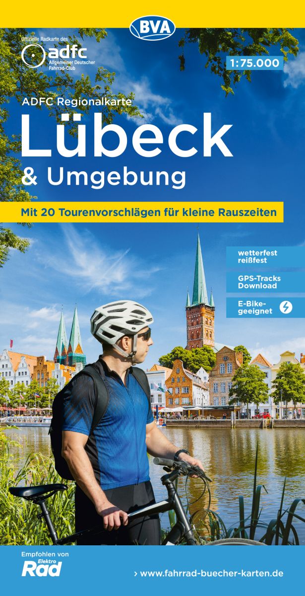 BVA-ADFC Regionalkarte Lübeck und Umgebung 1:75.000